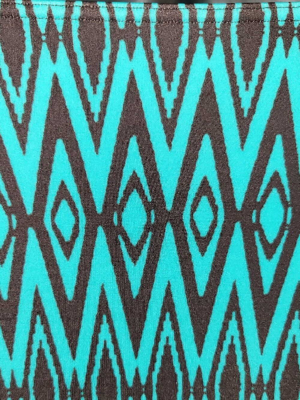 Freya Teal and Brown Geometric Bikini Bottoms - Picture 5 of 5